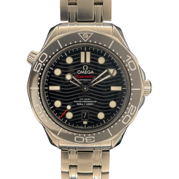 オメガ OMEGA シーマスター ダイバー 300M コーアクシャル マスタークロノメーター 210.30.42.20.01.001 ブラック SS メンズ 腕時計