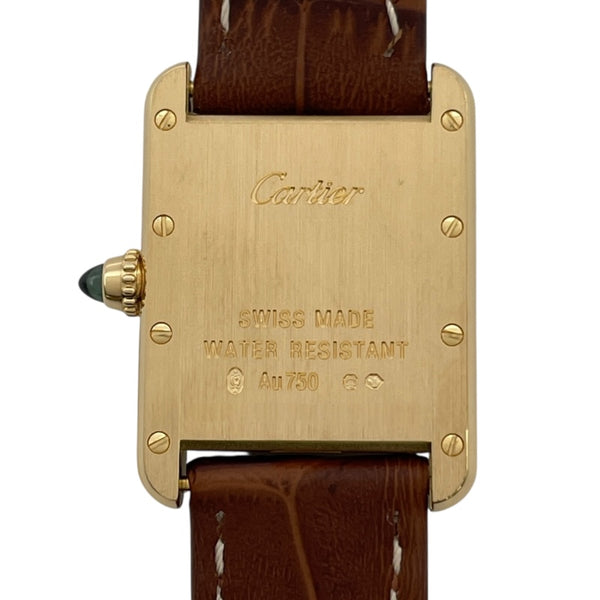 カルティエ Cartier タンク ルイ カルティエ SM W1529856 アイボリー K18YG クオーツ レディース 腕時計