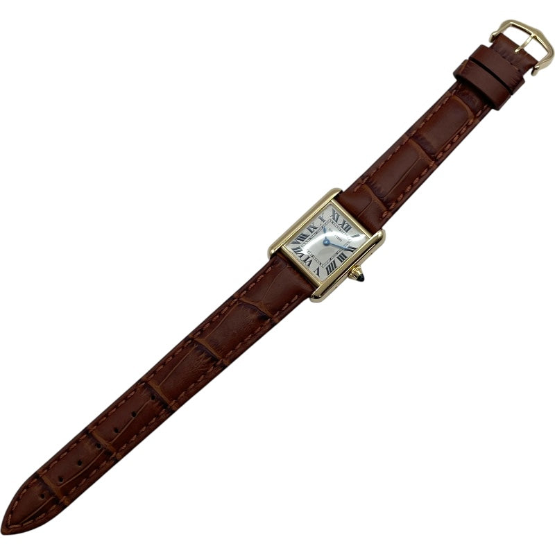 カルティエ Cartier タンク ルイ カルティエ SM W1529856 アイボリー K18YG クオーツ レディース 腕時計