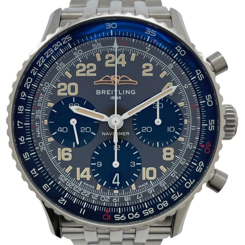 ブライトリング BREITLING ナビタイマー B02 クロノグラフ41 コスモノート ジャパンリミテッド PB0230 グレー SS/PT メンズ 腕時計