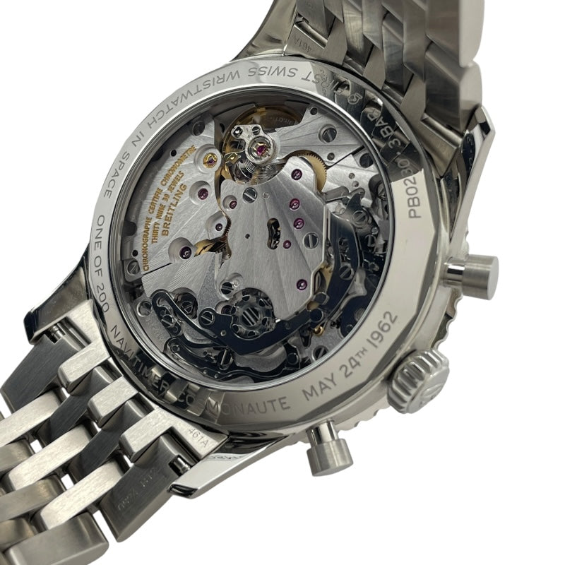 ブライトリング BREITLING ナビタイマー B02 クロノグラフ41 コスモノート ジャパンリミテッド PB0230 グレー SS/PT メンズ 腕時計