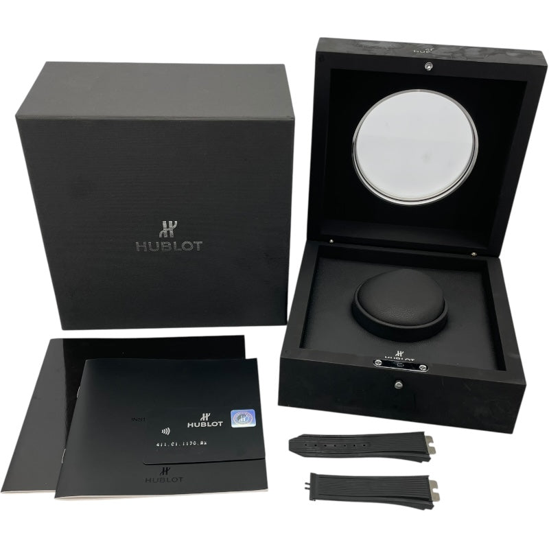 ウブロ HUBLOT ビッグバン ウニコブラックマジック 411.1170.RX ブラック スケルトン セラミック 自動巻き メンズ 腕時計