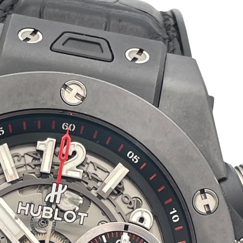 ウブロ HUBLOT ビッグバン ウニコブラックマジック 411.1170.RX ブラック スケルトン セラミック 自動巻き メンズ 腕時計