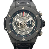 ウブロ HUBLOT ビッグバン ウニコブラックマジック 411.1170.RX ブラック スケルトン セラミック 自動巻き メンズ 腕時計