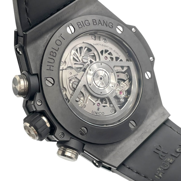 ウブロ HUBLOT ビッグバン ウニコブラックマジック 411.1170.RX ブラック スケルトン セラミック 自動巻き メンズ 腕時計