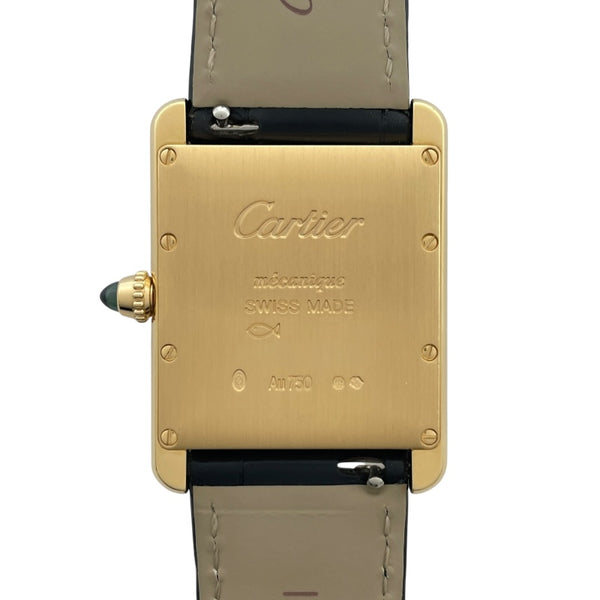 カルティエ Cartier タンク ルイ カルティエ LM WGTA0091 ブラック K18YG ユニセックス 腕時計