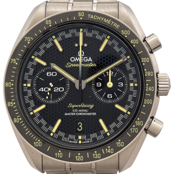 オメガ OMEGA スピードマスタースーパーレーシング マスタークロノメーター 329.30.44.51.01.003 ブラック SS 自動巻き メンズ 腕時計
