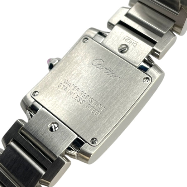 カルティエ Cartier タンクフランセーズ SM W51028Q3 ピンクシェル SS レディース 腕時計