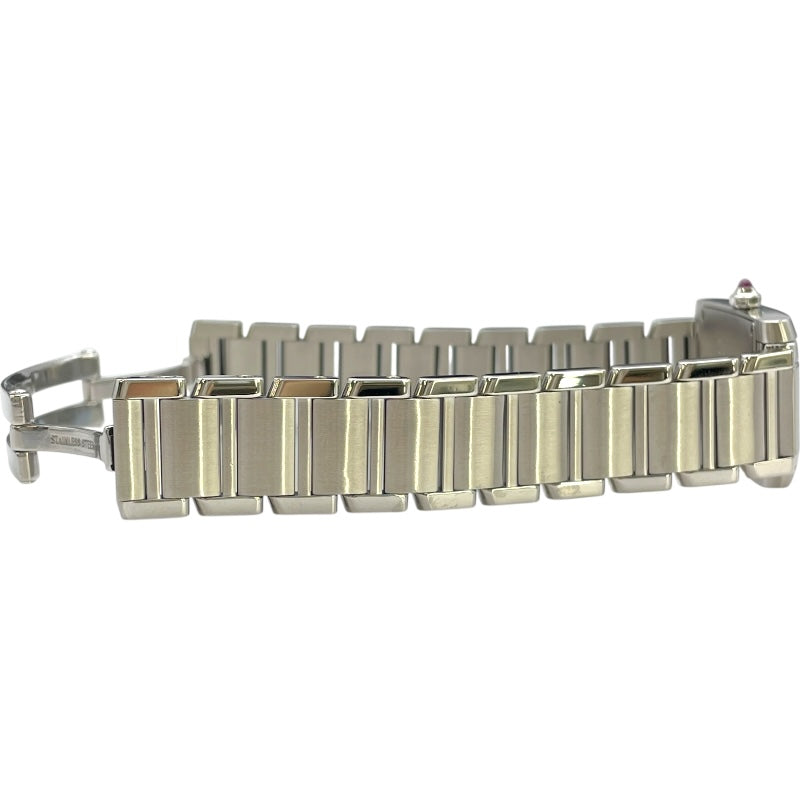 カルティエ Cartier タンクフランセーズ SM W51028Q3 ピンクシェル SS レディース 腕時計