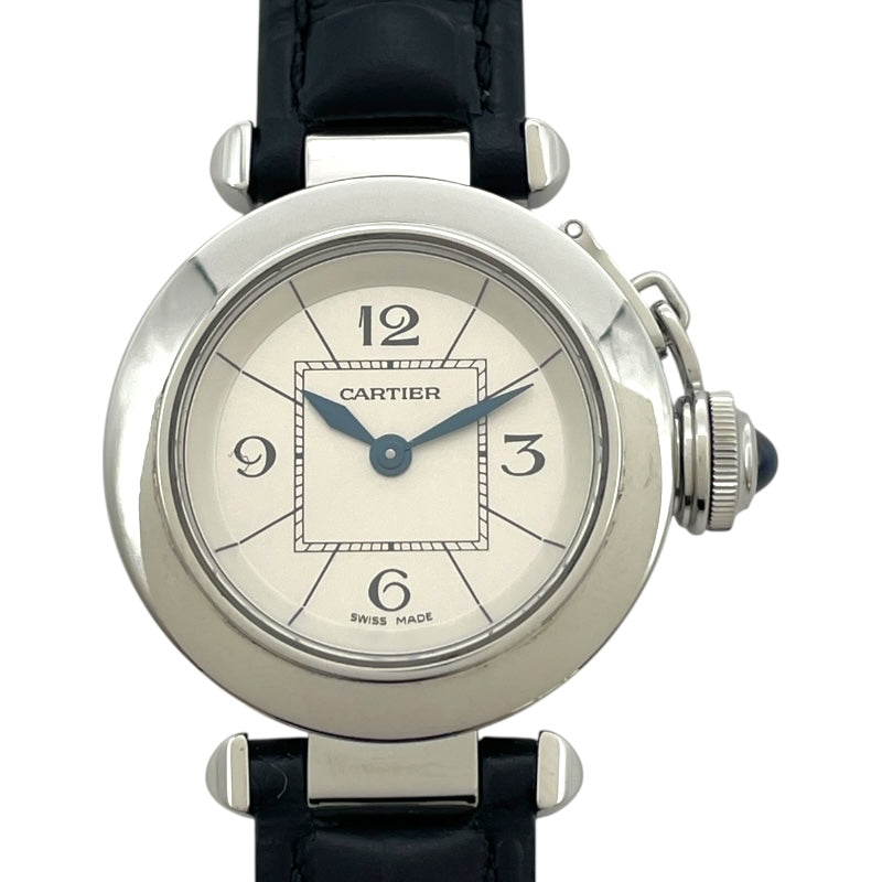 カルティエ Cartier ミスパシャ W3140025 シルバー SS クオーツ レディース 腕時計