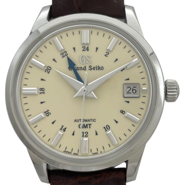 グランドセイコー Grand Seiko エレガンス コレクション 9Sメカニカル GMT SBGM221 アイボリー SS 自動巻き メンズ 腕時計