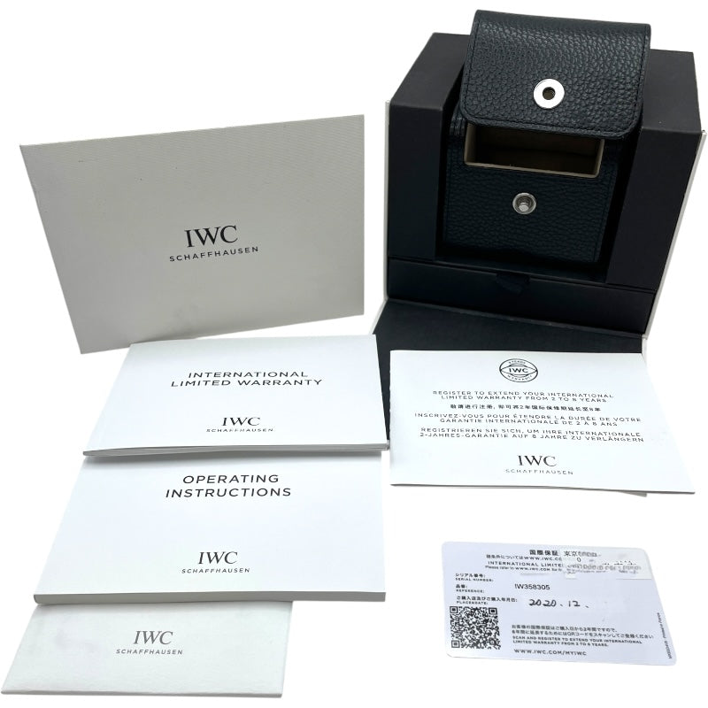 インターナショナルウォッチカンパニー IWC ポルトキーゼ オートマティック 40 IW358305 ブルー SS メンズ 腕時計