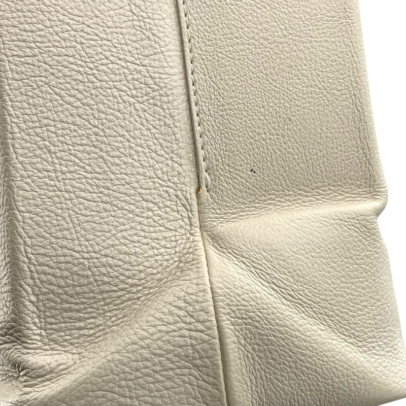 バレンシアガ BALENCIAGA イーストウエスト ショッピングバッグL 482543 ホワイト レザー レディース トートバッグ