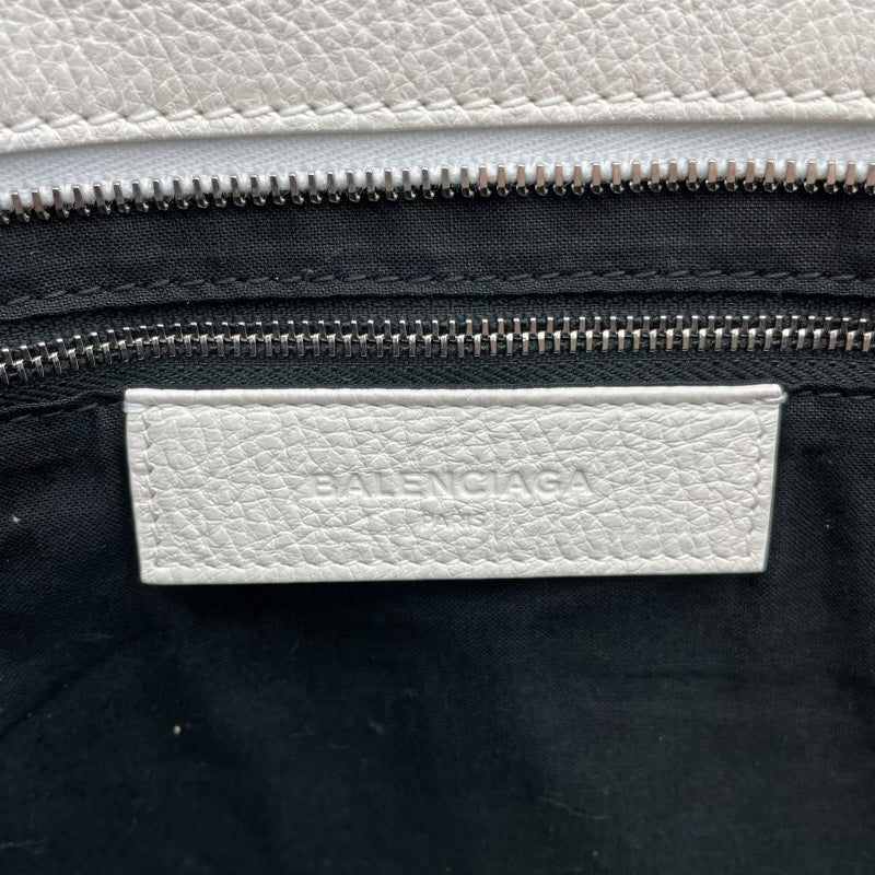 バレンシアガ BALENCIAGA イーストウエスト ショッピングバッグL 482543 ホワイト レザー レディース トートバッグ