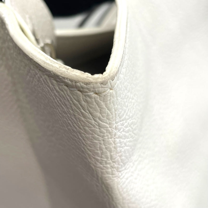 バレンシアガ BALENCIAGA イーストウエスト ショッピングバッグL 482543 ホワイト レザー レディース トートバッグ