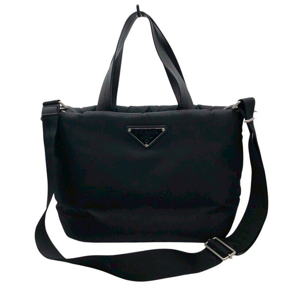 プラダ PRADA テスートソフト　ハンドバッグ １BG266 ブラック ナイロン レディース ハンドバッグ
