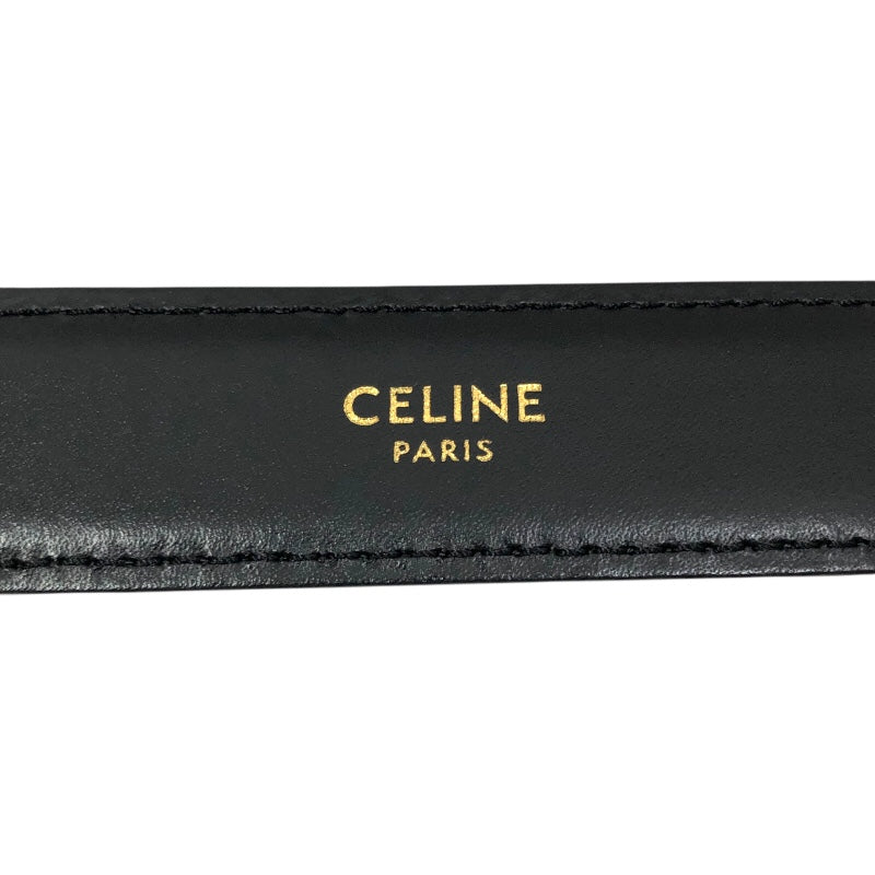 セリーヌ CELINE ミディアム 25MM トリオンフ ベルト 45AK93 ブラック トリヨンレザー/カーフレザー メンズ ベルト