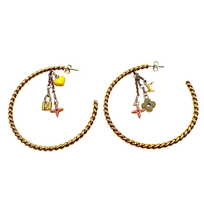 ルイ・ヴィトン LOUIS VUITTON クレオールスウィートモノグラムピアス ゴールド GP アクセサリー