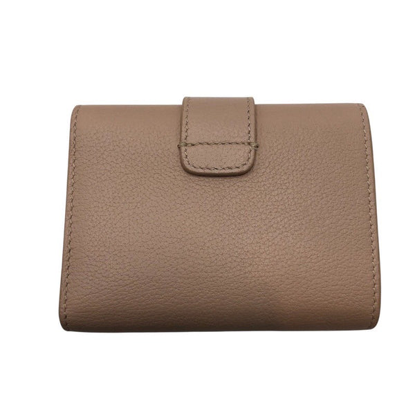 セリーヌ CELINE ファインストラップウォッレトニノ 10M963 ソフトピーチ×GD金具 カーフ レディース 三つ折り財布