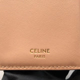 セリーヌ CELINE ファインストラップウォッレトニノ 10M963 ソフトピーチ×GD金具 カーフ レディース 三つ折り財布