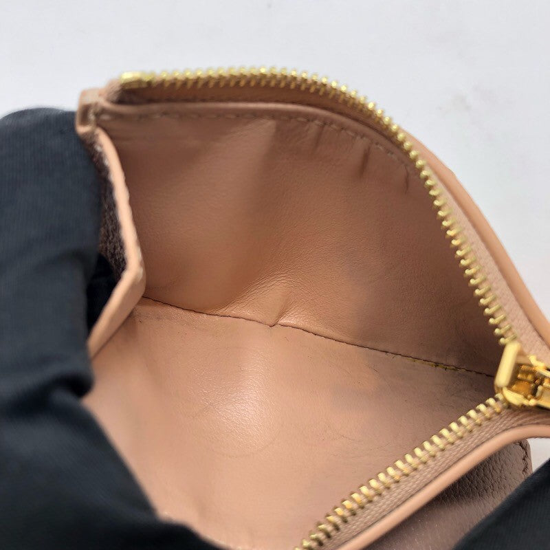 セリーヌ CELINE ファインストラップウォッレトニノ 10M963 ソフトピーチ×GD金具 カーフ レディース 三つ折り財布