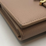 セリーヌ CELINE ファインストラップウォッレトニノ 10M963 ソフトピーチ×GD金具 カーフ レディース 三つ折り財布