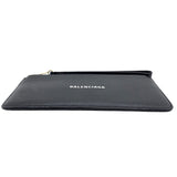 バレンシアガ BALENCIAGA キャッシュジップポーチ 637149 ブラック レザー メンズ カードケース
