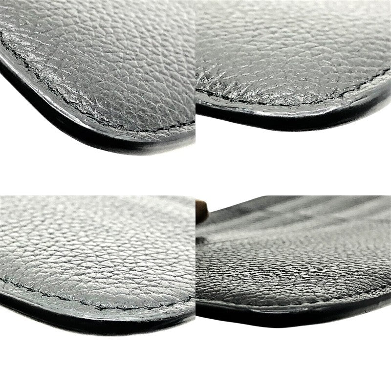 バレンシアガ BALENCIAGA キャッシュジップポーチ 637149 ブラック レザー メンズ カードケース