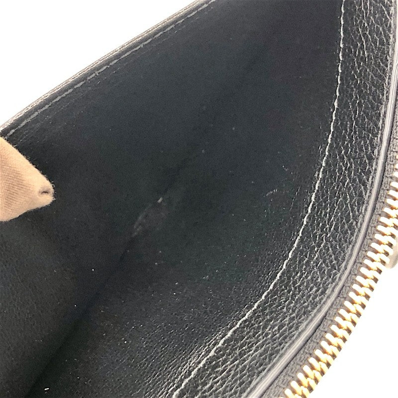 バレンシアガ BALENCIAGA キャッシュジップポーチ 637149 ブラック レザー メンズ カードケース