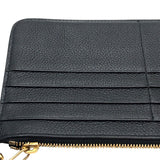 バレンシアガ BALENCIAGA キャッシュジップポーチ 637149 ブラック レザー メンズ カードケース