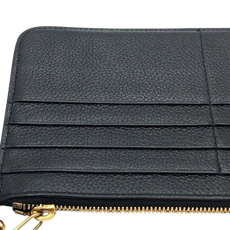 バレンシアガ BALENCIAGA キャッシュジップポーチ 637149 ブラック レザー メンズ カードケース