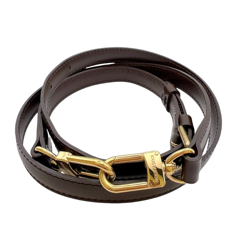 ルイ・ヴィトン LOUIS VUITTON ショルダーストラップ ブラウン レザー ユニセックス ショルダーストラップ