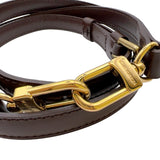 ルイ・ヴィトン LOUIS VUITTON ショルダーストラップ ブラウン レザー ユニセックス ショルダーストラップ