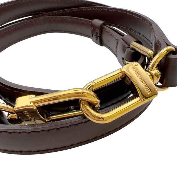 ルイ・ヴィトン LOUIS VUITTON ショルダーストラップ ブラウン レザー ユニセックス ショルダーストラップ