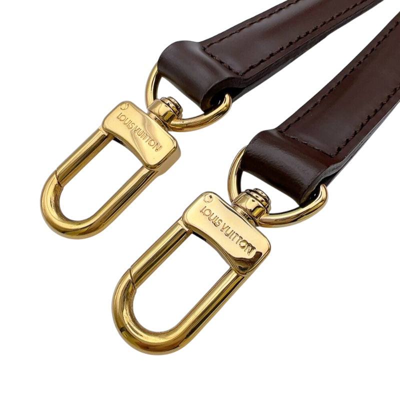 ルイ・ヴィトン LOUIS VUITTON ショルダーストラップ ブラウン レザー ユニセックス ショルダーストラップ