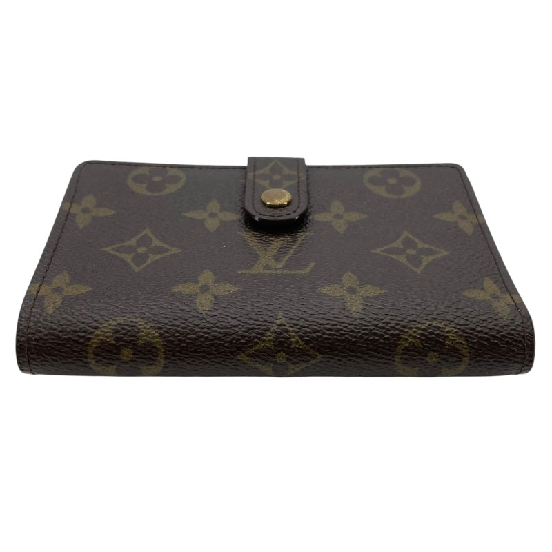ルイ・ヴィトン LOUIS VUITTON ポルトフォイユ・ヴィエノワ M61663 ブラウン モノグラムキャンバス ユニセックス 二つ折り財布