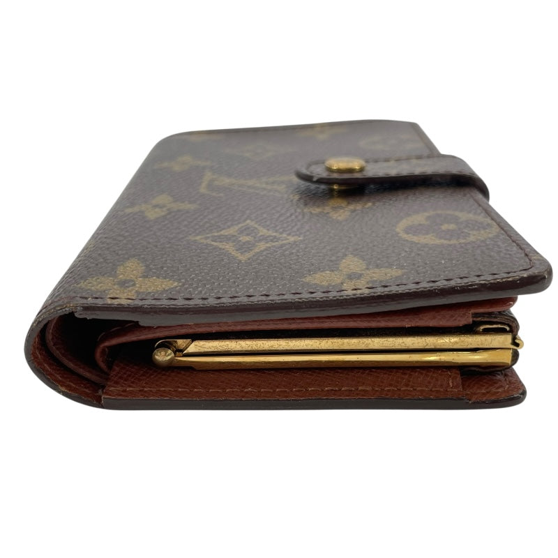 ルイ・ヴィトン LOUIS VUITTON ポルトフォイユ・ヴィエノワ M61663 ブラウン モノグラムキャンバス ユニセックス 二つ折り財布
