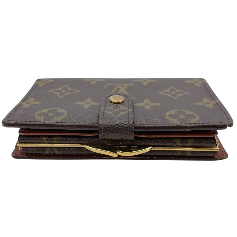 ルイ・ヴィトン LOUIS VUITTON ポルトフォイユ・ヴィエノワ M61663 ブラウン モノグラムキャンバス ユニセックス 二つ折り財布