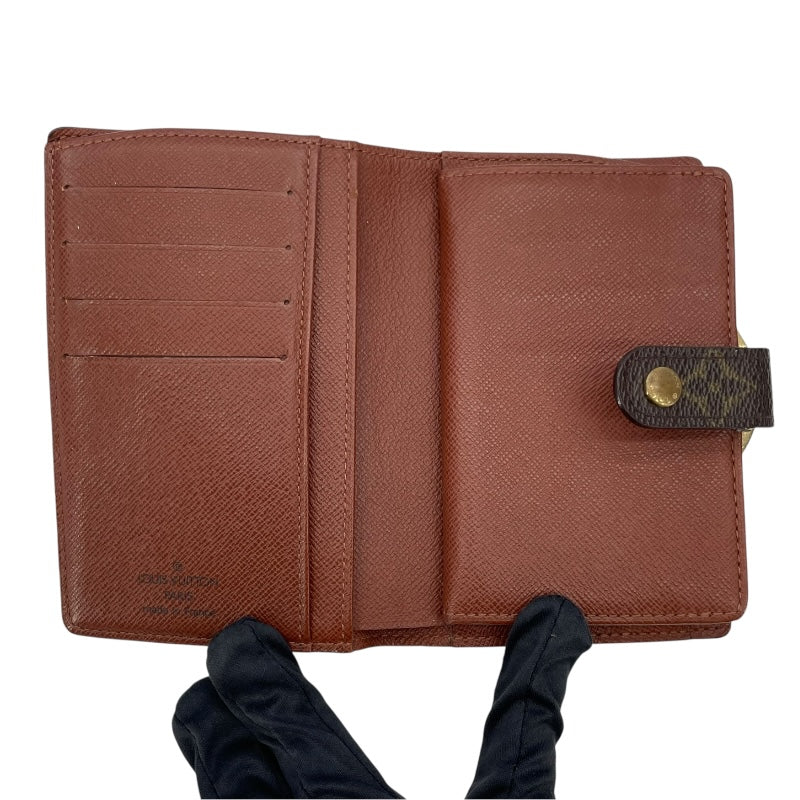 ルイ・ヴィトン LOUIS VUITTON ポルトフォイユ・ヴィエノワ M61663 ブラウン モノグラムキャンバス ユニセックス 二つ折り財布