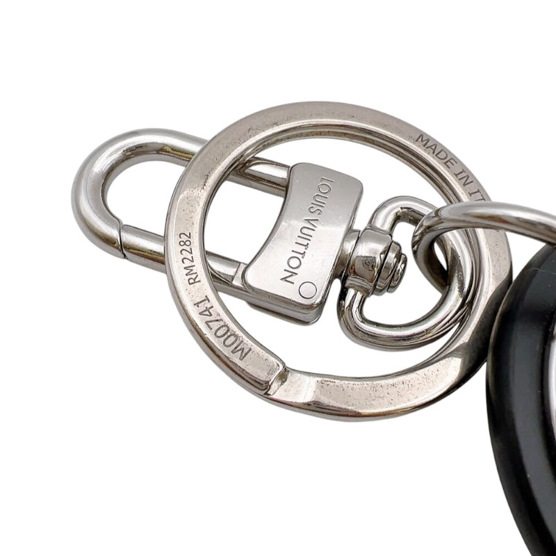 ルイ・ヴィトン LOUIS VUITTON ポルトクレ・LVサークル M00741 シルバー/ブラック レディース キーホルダー