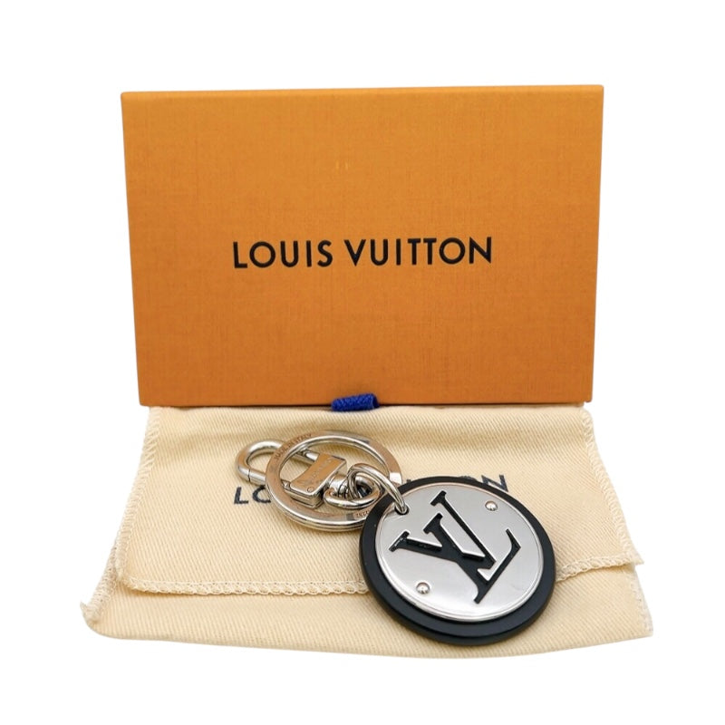 ルイ・ヴィトン LOUIS VUITTON ポルトクレ・LVサークル M00741 シルバー/ブラック レディース キーホルダー
