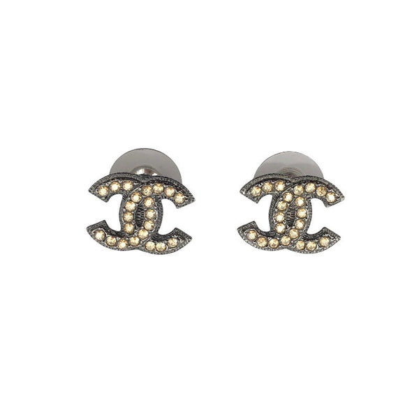 シャネル CHANEL ココマークピアス シルバー メタル・ストラス レディース ピアス