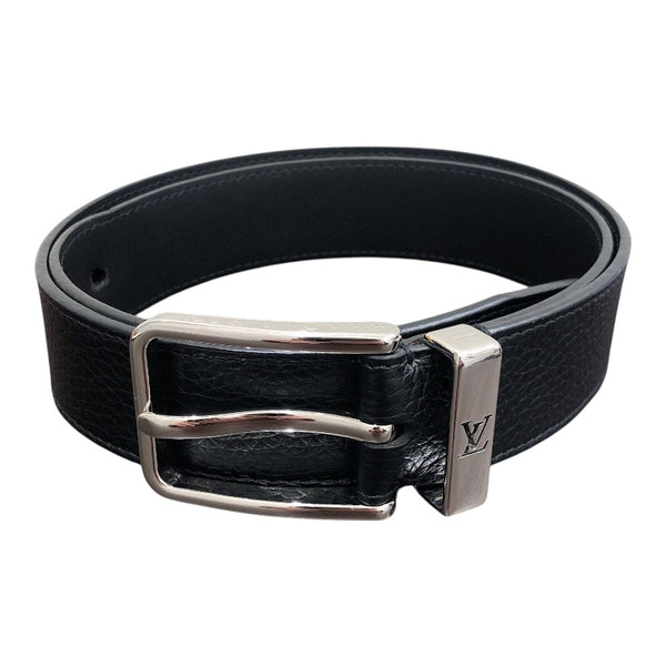 ルイ・ヴィトン LOUIS VUITTON サンチュール・ポンヌフ 35MM M6065 ブラック レザー/メタル メンズ ベルト