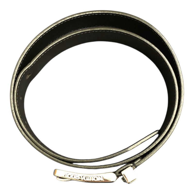 ルイ・ヴィトン LOUIS VUITTON サンチュール・ポンヌフ 35MM M6065 ブラック レザー/メタル メンズ ベルト