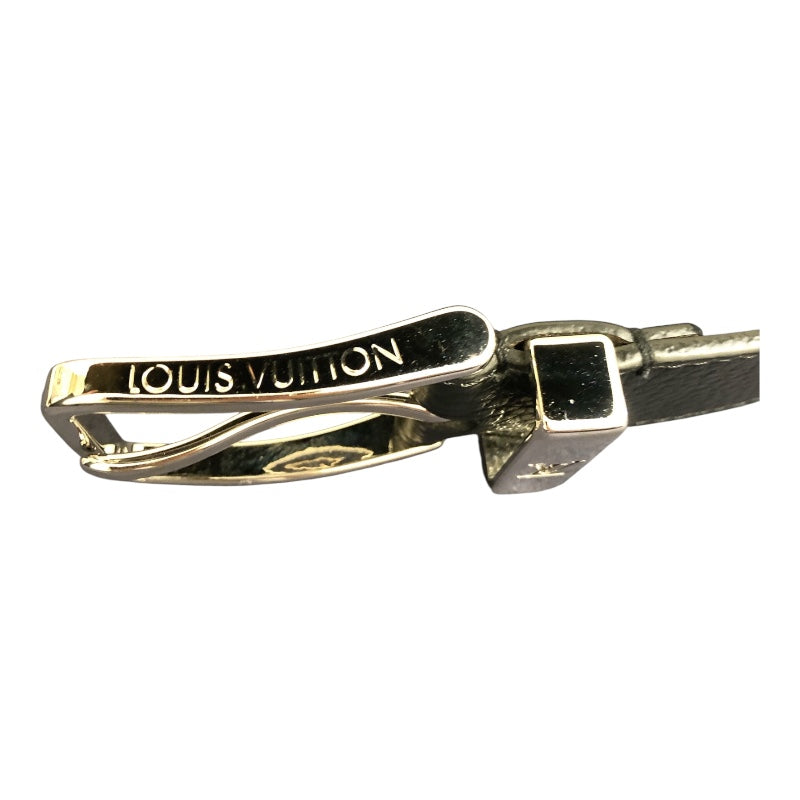 ルイ・ヴィトン LOUIS VUITTON サンチュール・ポンヌフ 35MM M6065 ブラック レザー/メタル メンズ ベルト