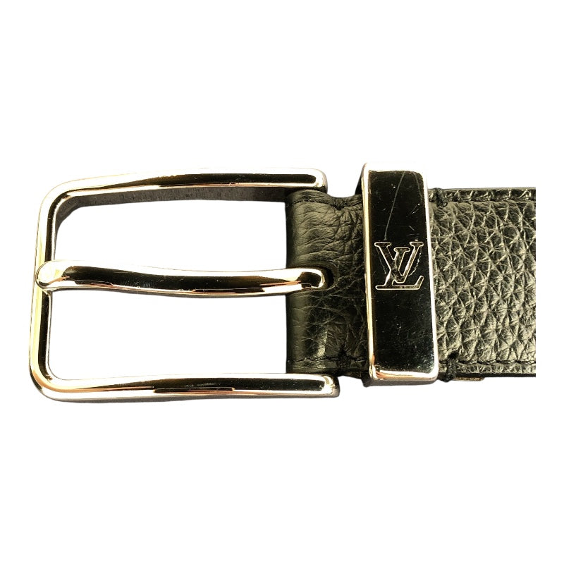 ルイ・ヴィトン LOUIS VUITTON サンチュール・ポンヌフ 35MM M6065 ブラック レザー/メタル メンズ ベルト