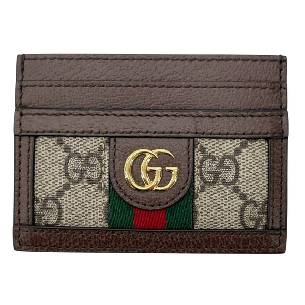 グッチ GUCCI GGスプリームカードケース 523159 ブラウン GGスプリーム レディース カードケース