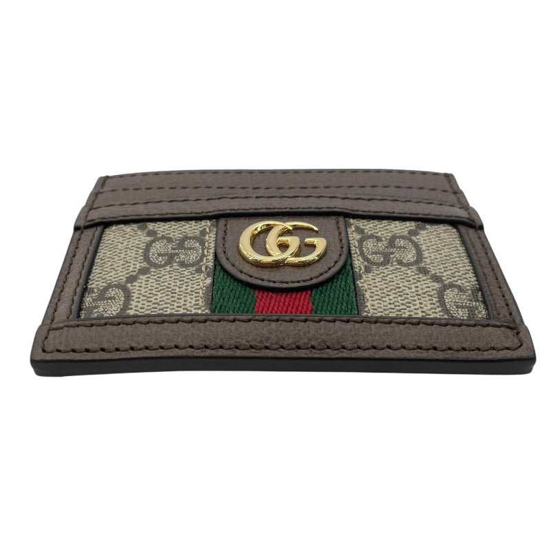 グッチ GUCCI GGスプリームカードケース 523159 ブラウン GGスプリーム レディース カードケース