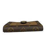 ルイ・ヴィトン LOUIS VUITTON ポルトフォイユ・ジュリエット M69432 ブラウン×ブラック モノグラム ジャイアント・リバース ユニセックス 二つ折り財布