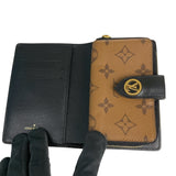 ルイ・ヴィトン LOUIS VUITTON ポルトフォイユ・ジュリエット M69432 ブラウン×ブラック モノグラム ジャイアント・リバース ユニセックス 二つ折り財布